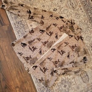 10 Items/$10 Men's Casual Button Down Shirt with Animal Print